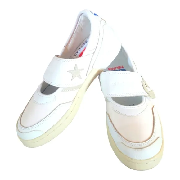 Converse x Telfar Pro Leather Slip-on Mary Jane White Parchment Sneakers