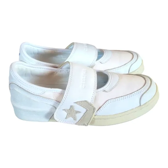Converse x Telfar Pro Leather Slip-on Mary Jane White Parchment Sneakers