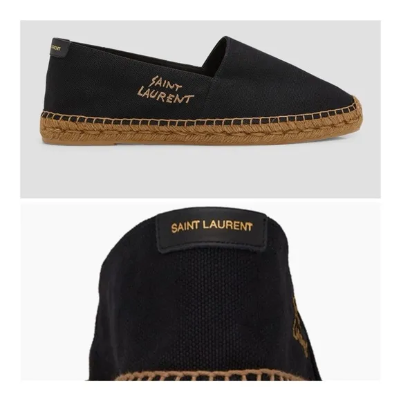 COPY - $695 Saint Laurent Men's Black Espadrilles
