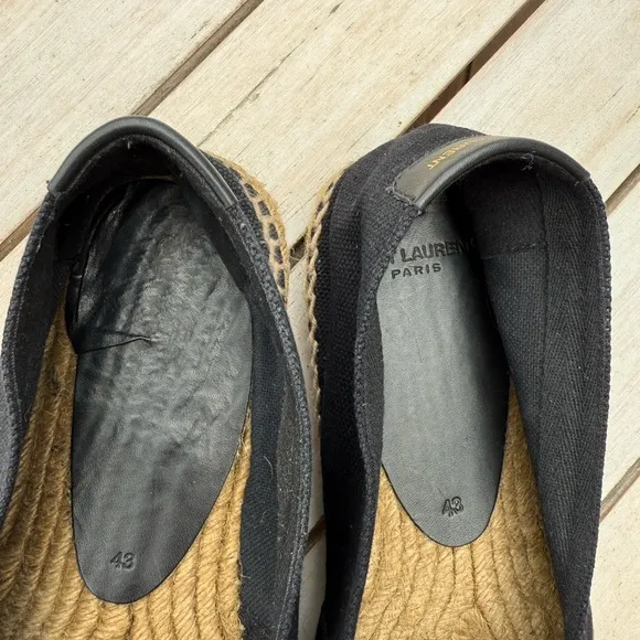 COPY - $695 Saint Laurent Men's Black Espadrilles