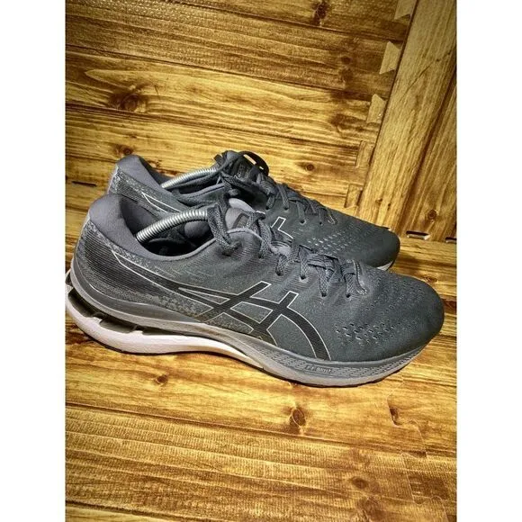 COPY - Asics Black White Gel Kayano Sneakers Men 12 Lace Up Mesh Upper Athle…