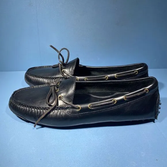 COPY - Cole Haan Gunnison II Mens 11 D Driving Loafers Black Moc Toe Casual Lac…