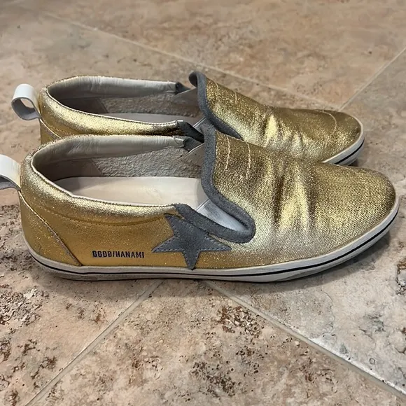 COPY - Golden Goose Hanami Leather Slip On Sneakers