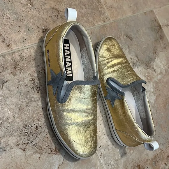 COPY - Golden Goose Hanami Leather Slip On Sneakers