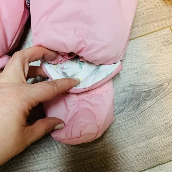COPY - Harley Davidson infant baby puffer hooded snowsuit bunting with Sheepski…