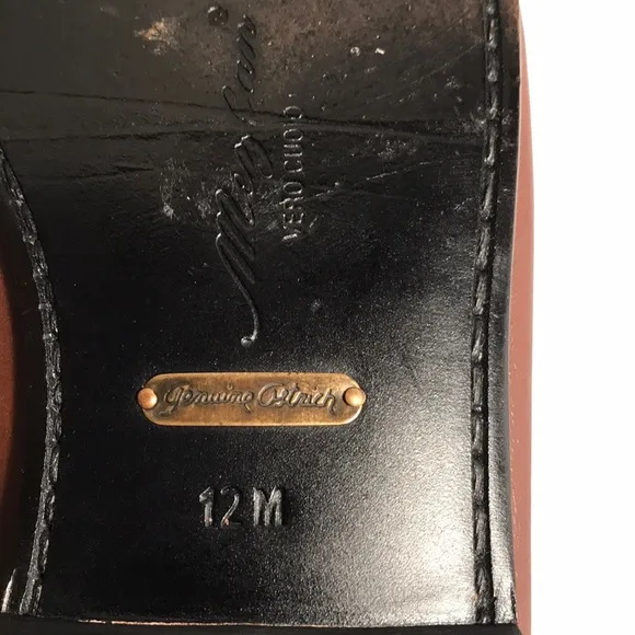 COPY - MEZLAN GENUINE OSTRICH &amp; DEER LEATHER LOAFERS