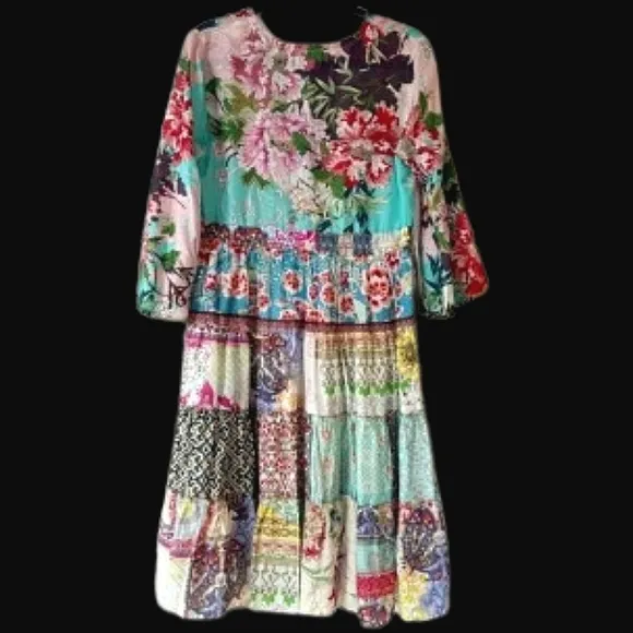 COPY - NWT Johnny Was 100% Silk Dress, S