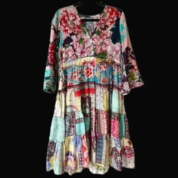 COPY - NWT Johnny Was 100% Silk Dress, S