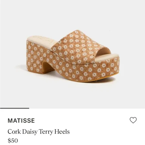 Cork Daisy Slides Size 10 Matisse