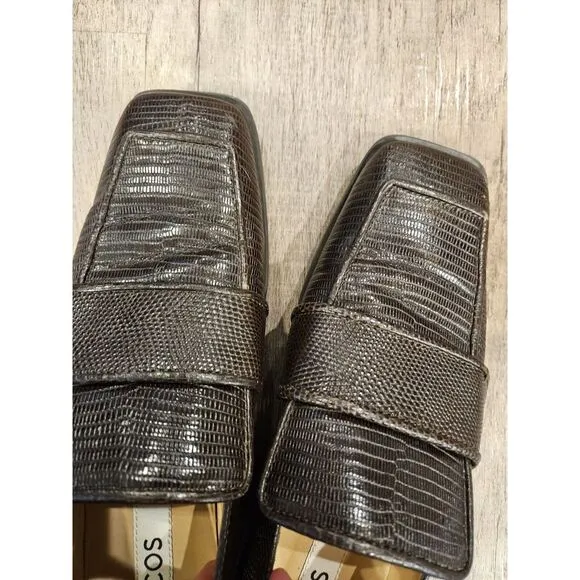 Cos brown‎ Leather slip Loafers US 7 EURO 38