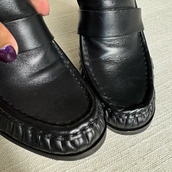 COS - HEELED LEATHER‎ LOAFERS Size -US 6