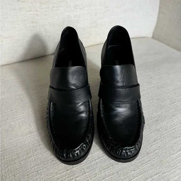 COS - HEELED LEATHER‎ LOAFERS Size -US 6