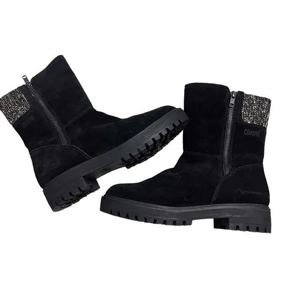 Cougar Neptune Boots Waterproof Black Size 8 Women’s Mid Calf
