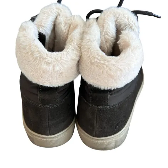 Cougar Waterproof Suede and Fur Lined Boots Sneaker Size Zipper Womens Size 9
