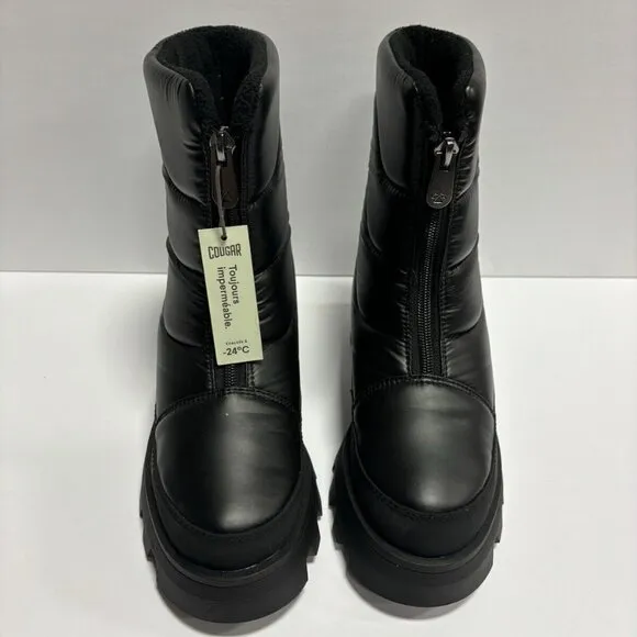 Cougar Women’s Savvy, Black Waterproof Boots, Size 7 M