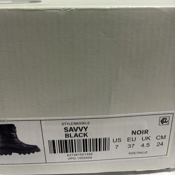 Cougar Women’s Savvy, Black Waterproof Boots, Size 7 M