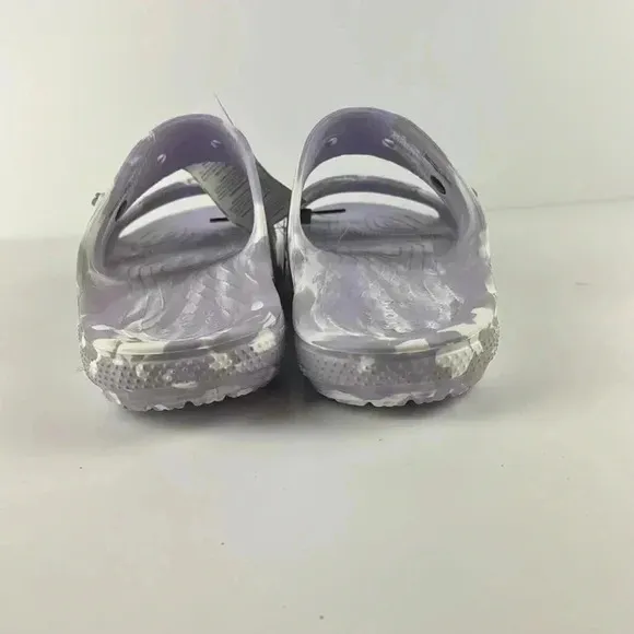 Croc slides SZ  men 12 NWT lavender purple white color beach casual comfortable