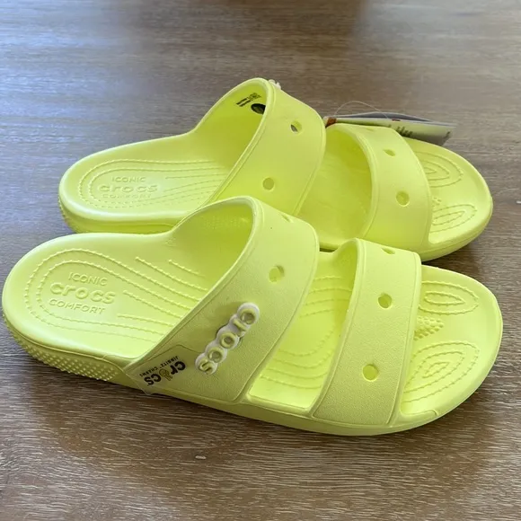 Crocs Classic Sandals Unisex 2 Strap Slip On Summer Beach Slides