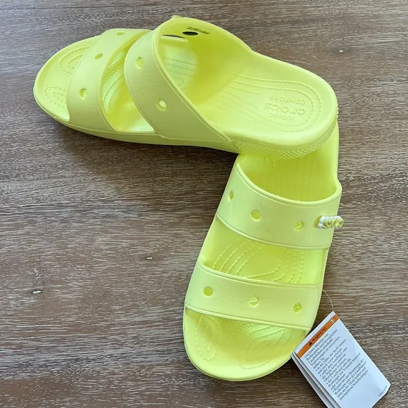 Crocs Classic Sandals Unisex 2 Strap Slip On Summer Beach Slides