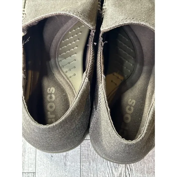Crocs Loafers Slip On Casual Comfort Canvas Shoes Santa Cruz Lux 2 Size M9