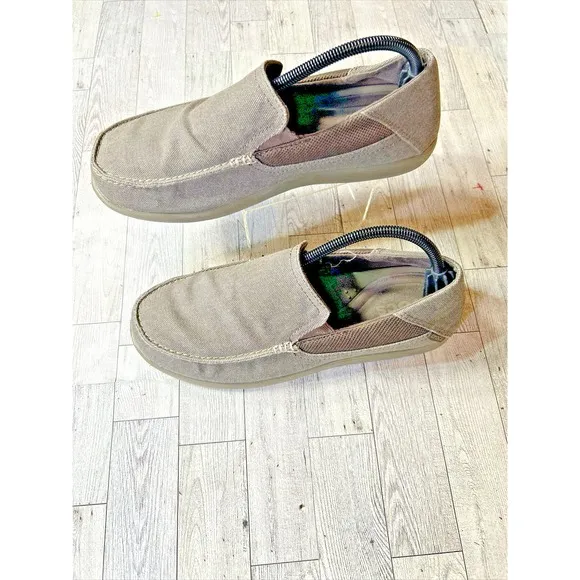 Crocs Loafers Slip On Casual Comfort Canvas Shoes Santa Cruz Lux 2 Size M9
