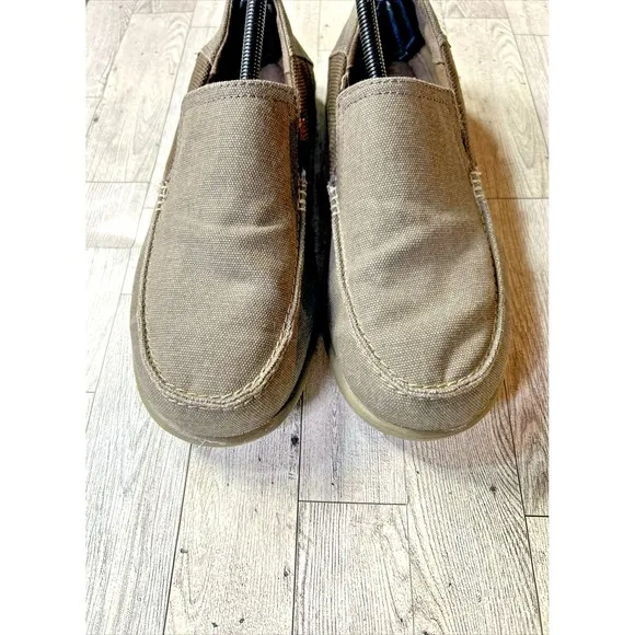 Crocs Loafers Slip On Casual Comfort Canvas Shoes Santa Cruz Lux 2 Size M9