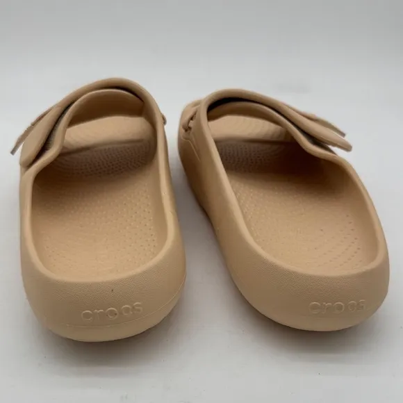 Crocs Recovery Slide Mellow Luxe Unisex Sandals Adjustable Shiitake