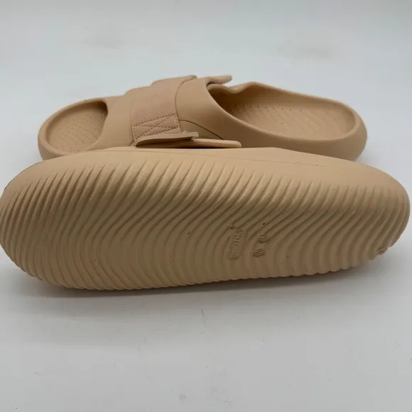 Crocs Recovery Slide Mellow Luxe Unisex Sandals Adjustable Shiitake