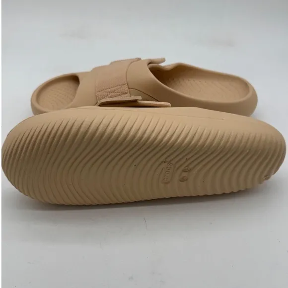 Crocs Recovery Slide Mellow Luxe Unisex Sandals Adjustable Shiitake