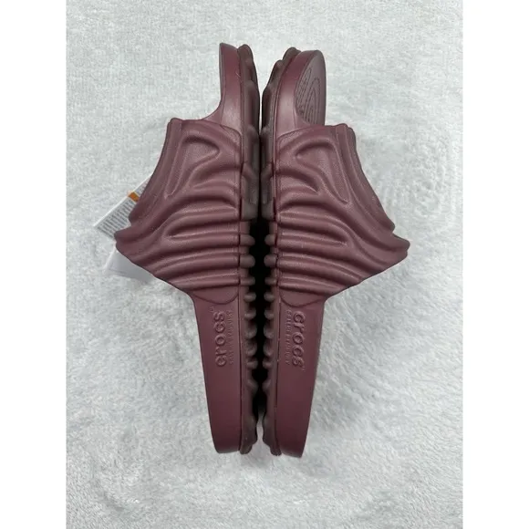 Crocs Salehe Bembury The Pollex Slide Mens 10 Maroon Summer Beach Streetwear