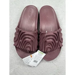 Crocs Salehe Bembury The Pollex Slide Mens 10 Maroon Summer Beach Streetwear