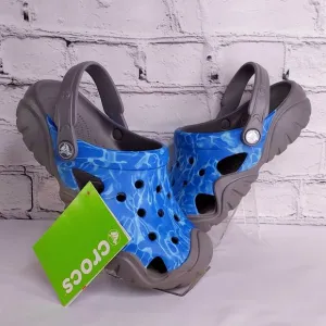'CROCS' SWIFTWATER GRAPHIC RUGGED CLOG SLIDES