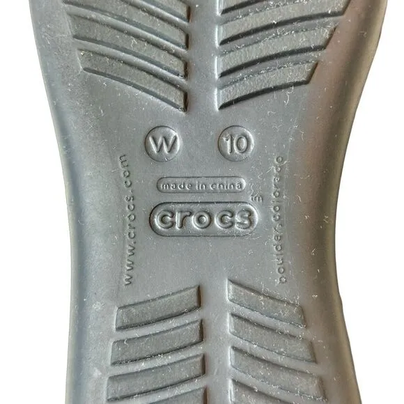 CROCS Black Sexi Flip Sandals Size 10