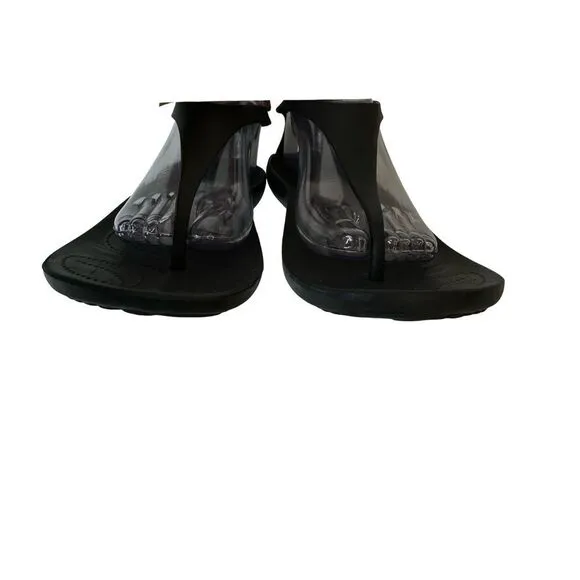 CROCS Black Sexi Flip Sandals Size 10