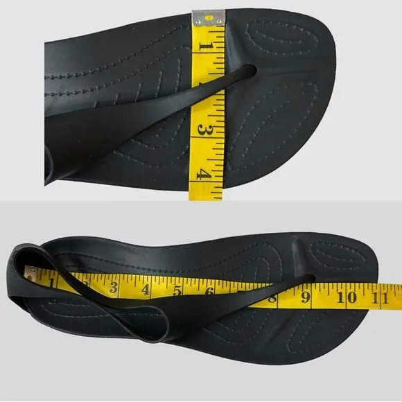 CROCS Black Sexi Flip Sandals Size 10