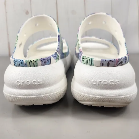 Crocs Classic Comfort Summer Crush Butterfly Platform Slide Sandals in Multi 9