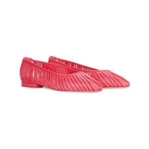 CULT GAIA Womens Camellia Pink Raffia Padded Leena Pointed Toe Slip On Flats 39