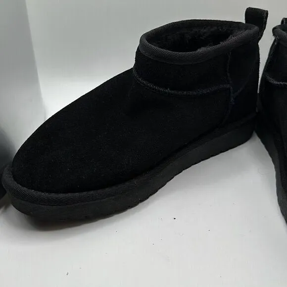 CUSHIONAIRE Women's pull on boot 8.5 BLACK