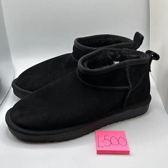 CUSHIONAIRE Women's pull on boot 8.5 BLACK