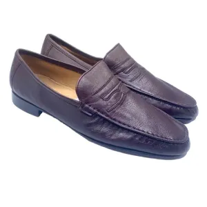 Da Vinci Men's Brown Leather Penny Loafers Size US 11 EUR 45 Slip On Comfort