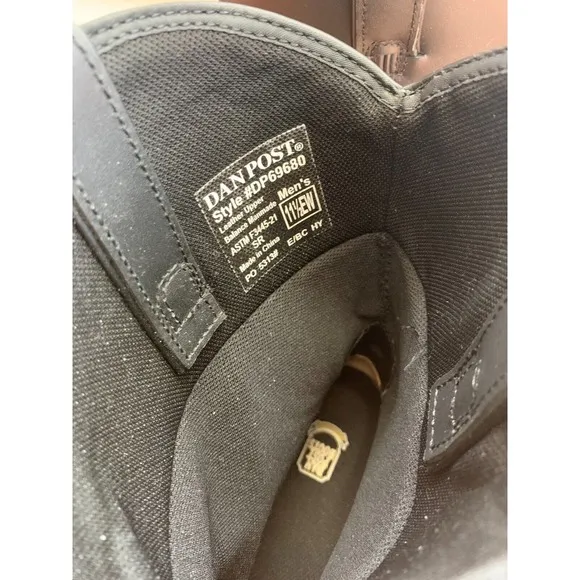 Dan Post Albuquerque Leather Boots Waterproof Black DP69680 11‎ 1/2 EW 11.5 EW