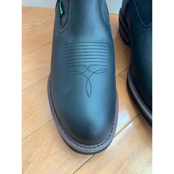 Dan Post Albuquerque Leather Boots Waterproof Black DP69680 11‎ 1/2 EW 11.5 EW