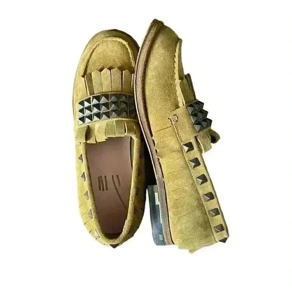 Daniele Michetti NWOB Studded Leather Loafers Sz 6.5