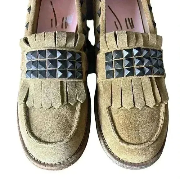 Daniele Michetti NWOB Studded Leather Loafers Sz 6.5