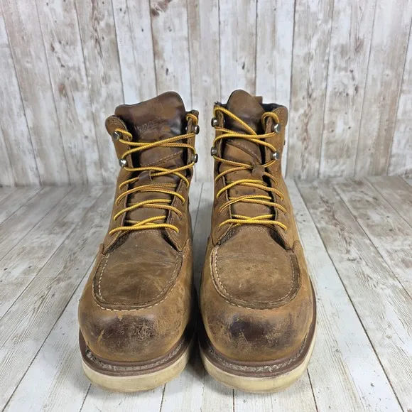 Danner Cedar Rover Moc Toe 6&quot; Brown AL Work Boots Waterproof Size 9