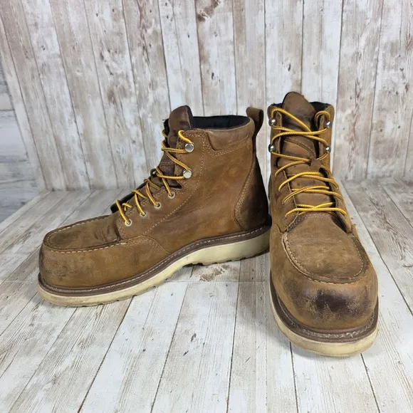 Danner Cedar Rover Moc Toe 6&quot; Brown AL Work Boots Waterproof Size 9