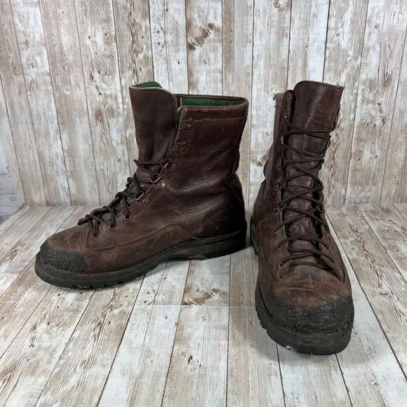 Danner Gore-Tex Leather‎ Hiking Combat Boots Brown Rugged Mountain Mens 10