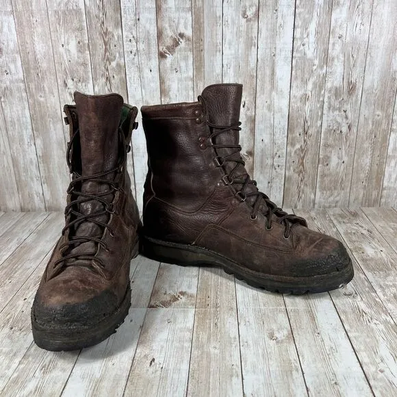 Danner Gore-Tex Leather‎ Hiking Combat Boots Brown Rugged Mountain Mens 10