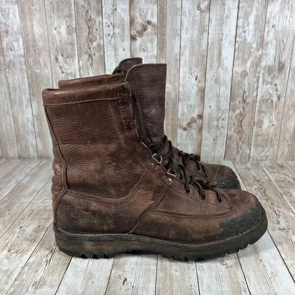 Danner Gore-Tex Leather‎ Hiking Combat Boots Brown Rugged Mountain Mens 10