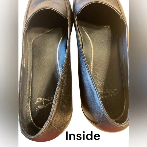 Dansko black leather loafers size 41 (USA 10.5- 11 as per Dansko website.
